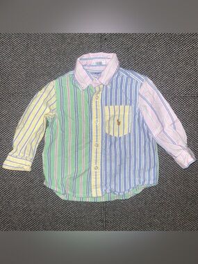 Ralph Lauren Kids Multicolor Striped Button-Down Shirt